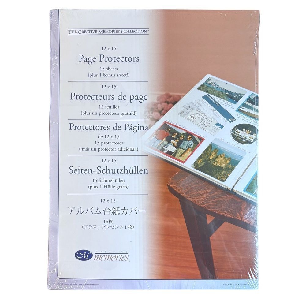 PAGE PROTECTORS 12x15 Creative Memories Scrapbook Page Protector BIG BOOK NEW